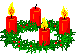Die 3. Adventkranzkerze ist andersfrbig